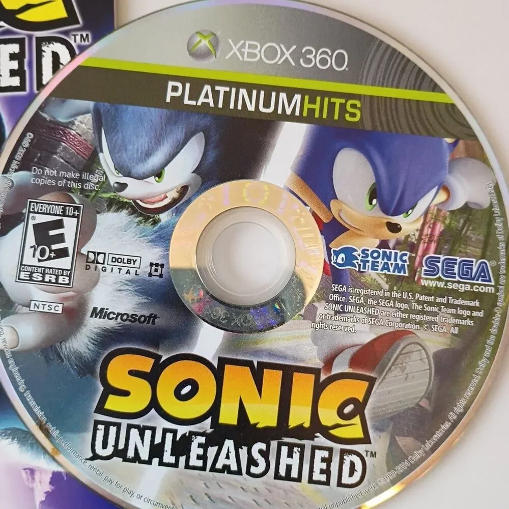 Sonic Unleashed Xbox 360 Complete With Manual CIB Microsoft